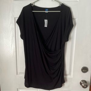 NWT Old Navy maternity surplice neck ribbed shirt